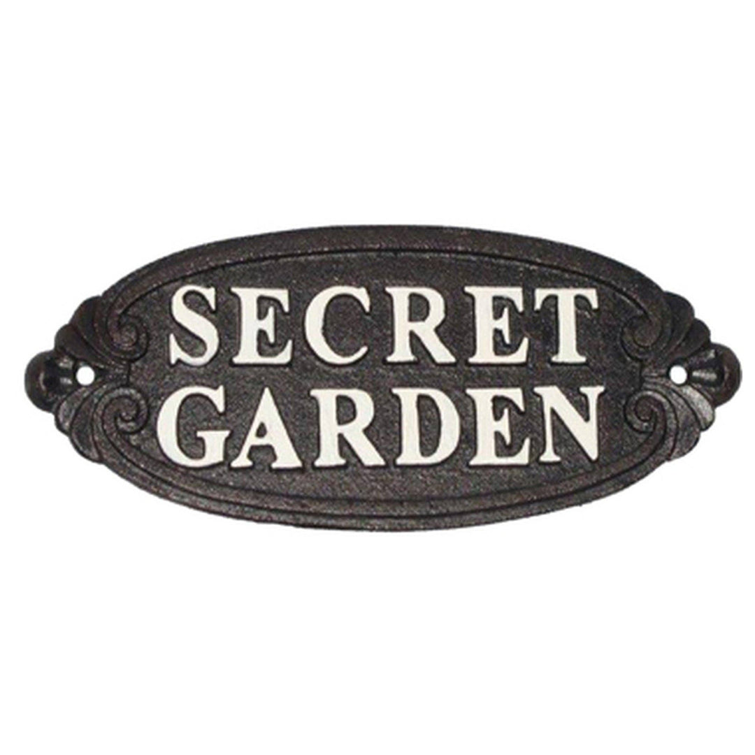Secret Cast Iron Sign
