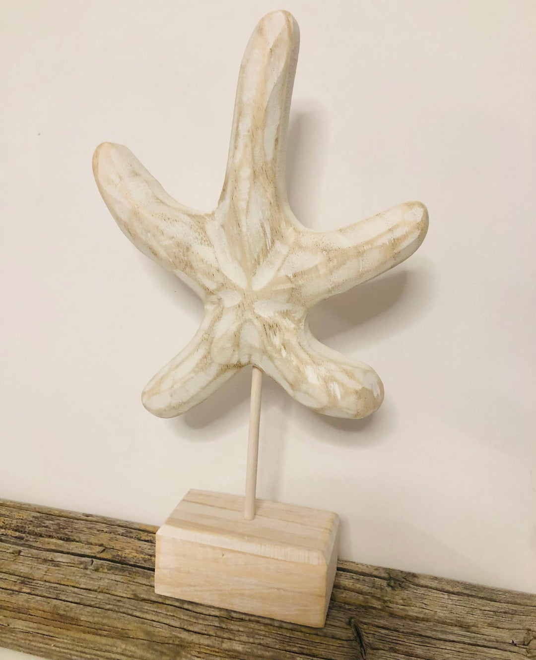 EcoFreax - SALE Wooden Starfish Sculpture Coastal Decoration