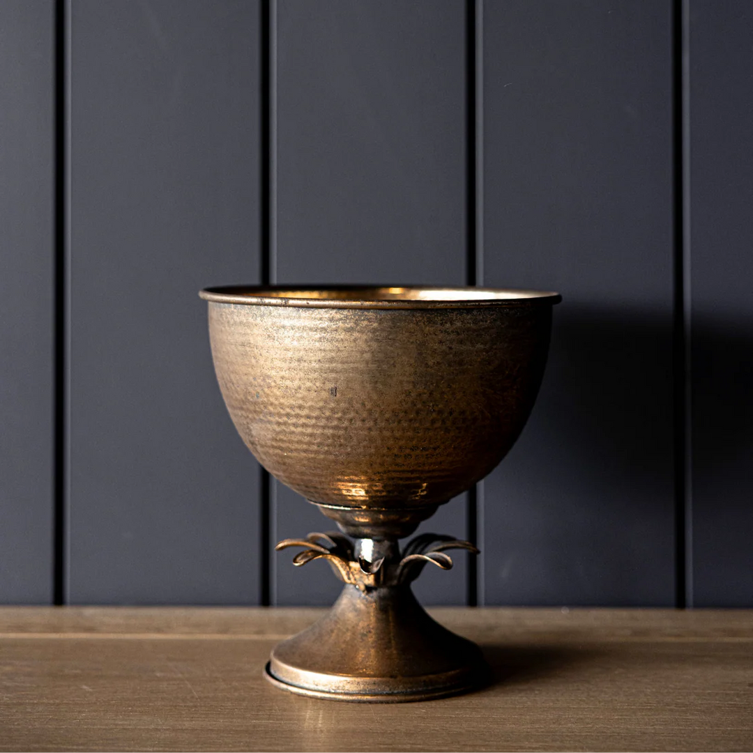 Antique Inspired Bronze Compote
