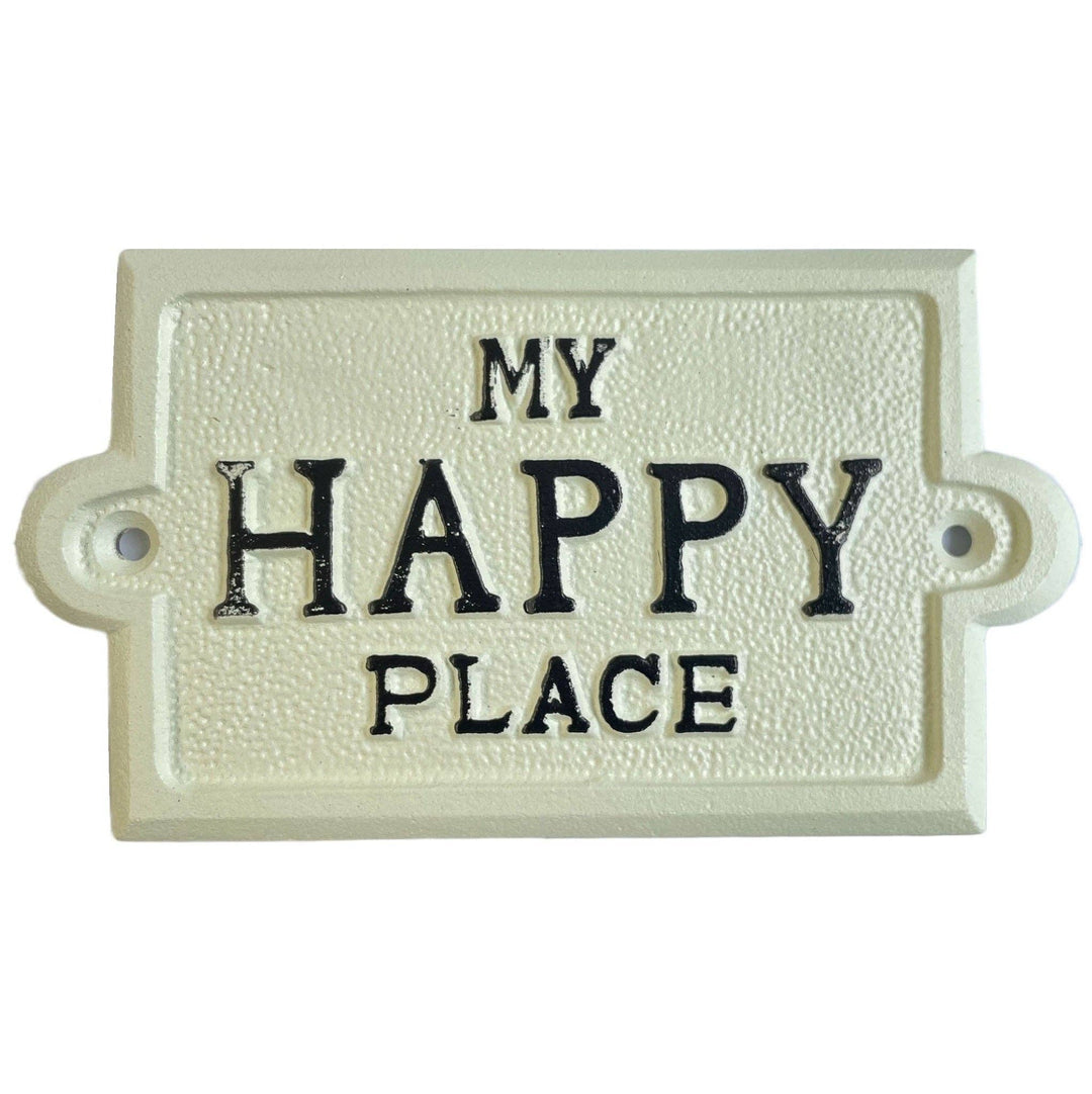 "My Happy Place" White