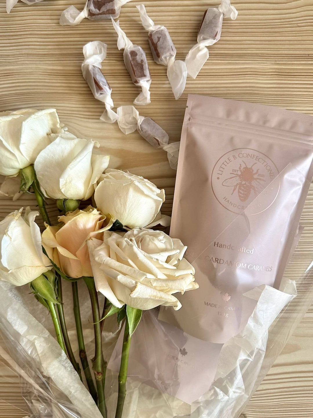 Little b Confectionery - Rose & Cardamom Caramels