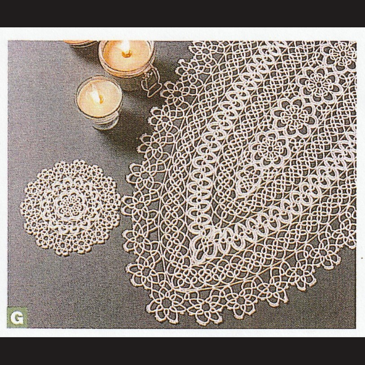 Eastern Sunrise Lace And Linens Inc. - French Shuttle Tatting Lace Classic  Oval Table Runners