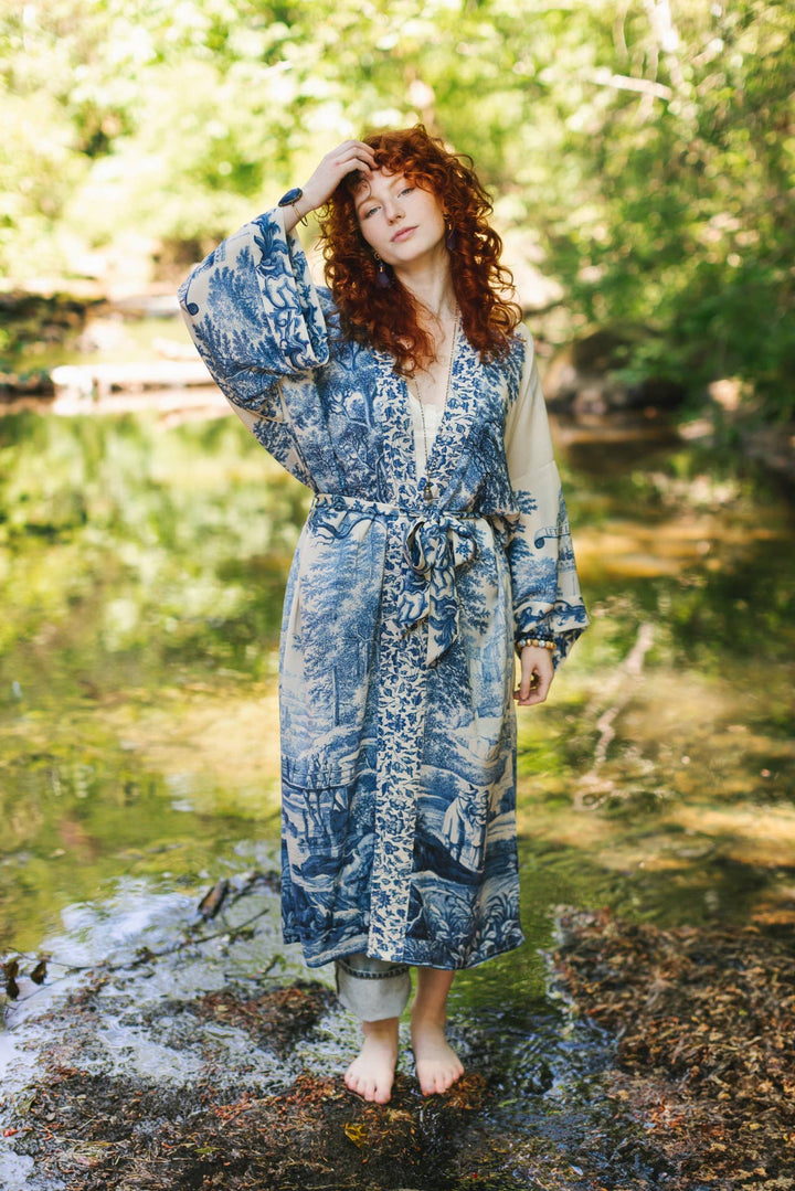 Market of Stars (Worldwide) - Let The Light In Opera Duster Kimono Robe w/ Delft