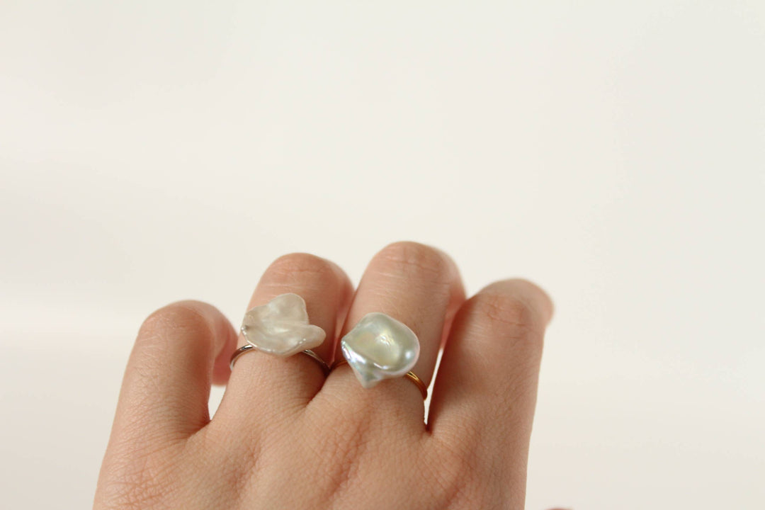iBijoux - Authentic Freshwater Baroque Pearl Ring (1R09b)