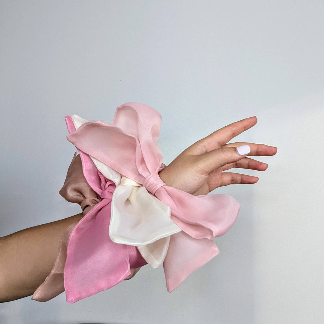 Janzy - Handmade Organza Hair Bow Scrunchies