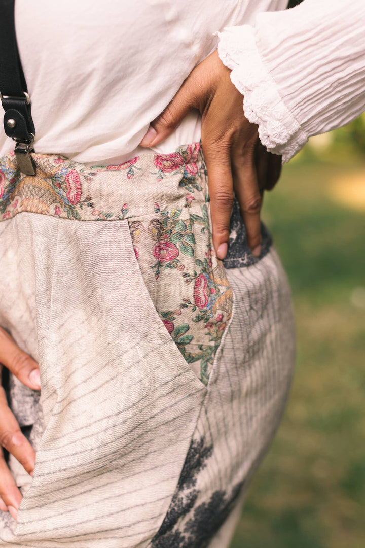 Market of Stars (Worldwide) - Still I Rise Linen Cropped Artist Pant w/ Sunrise, Woman