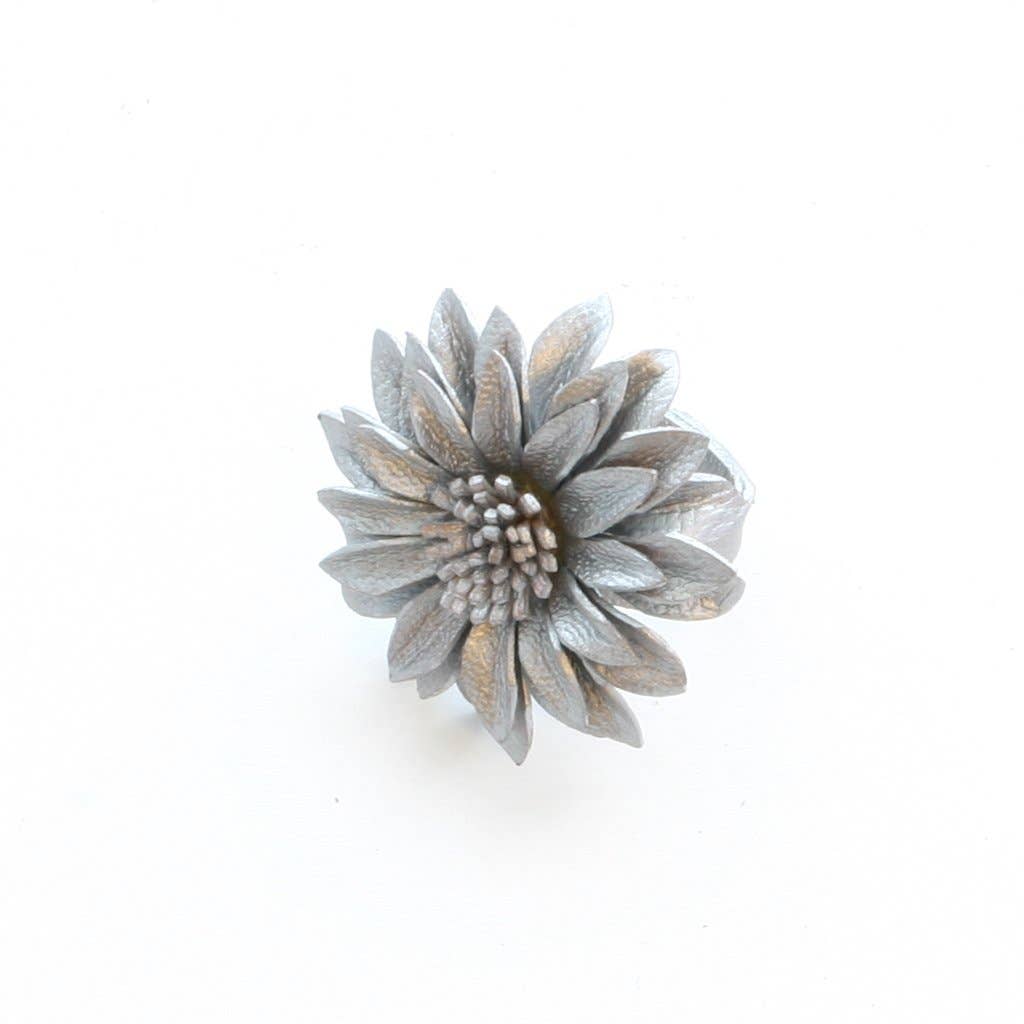 Suzie Blue Canada - Leather Flower Ring