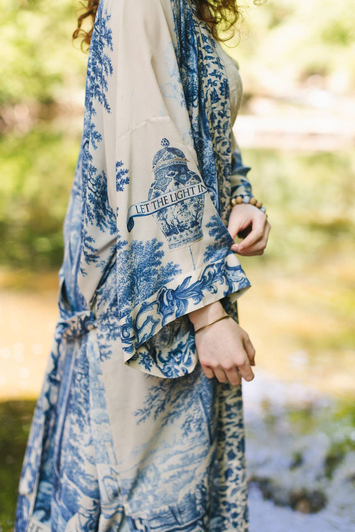 Market of Stars (Worldwide) - Let The Light In Opera Duster Kimono Robe w/ Delft