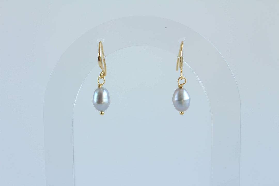 iBijoux - Minimal Freshwater Pearl Dangle Earrings (1E04a)