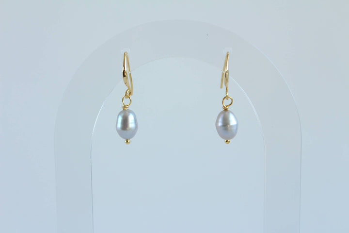 iBijoux - Minimal Freshwater Pearl Dangle Earrings (1E04a)