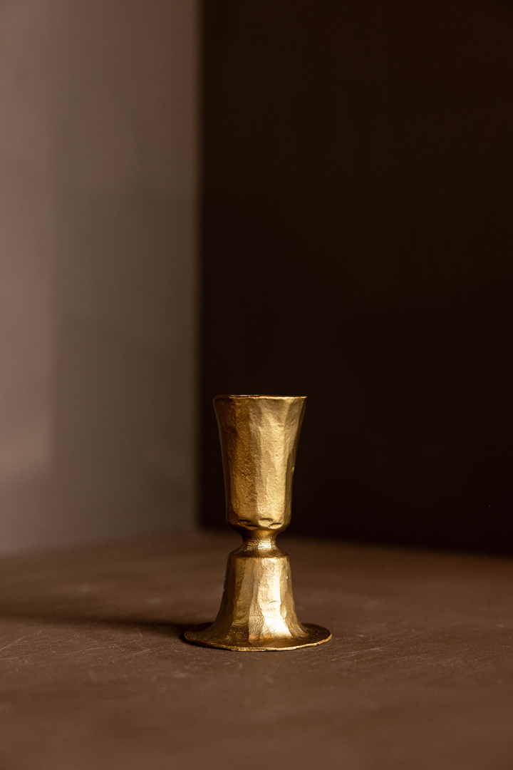 Luxe B Co - Brass Tapered Candle Holder