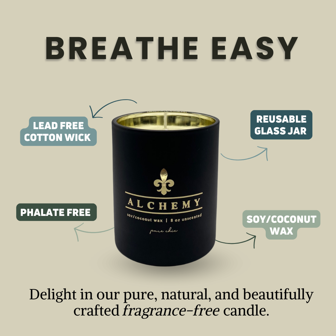 Pure Chic | Natural Home - ALCHEMY - Pure Coconut/Soy Candle | Non-Toxic | 8oz