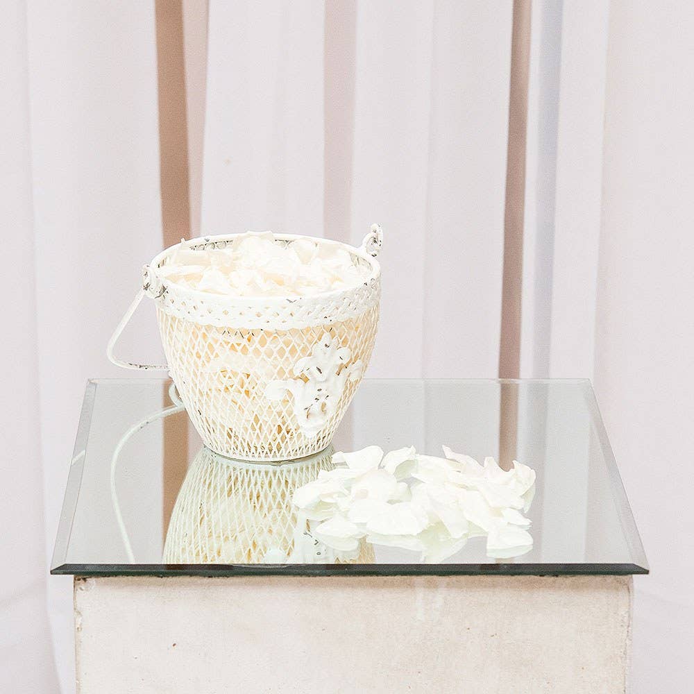 Weddingstar Inc. - Shabby Chic Metal Flower Basket