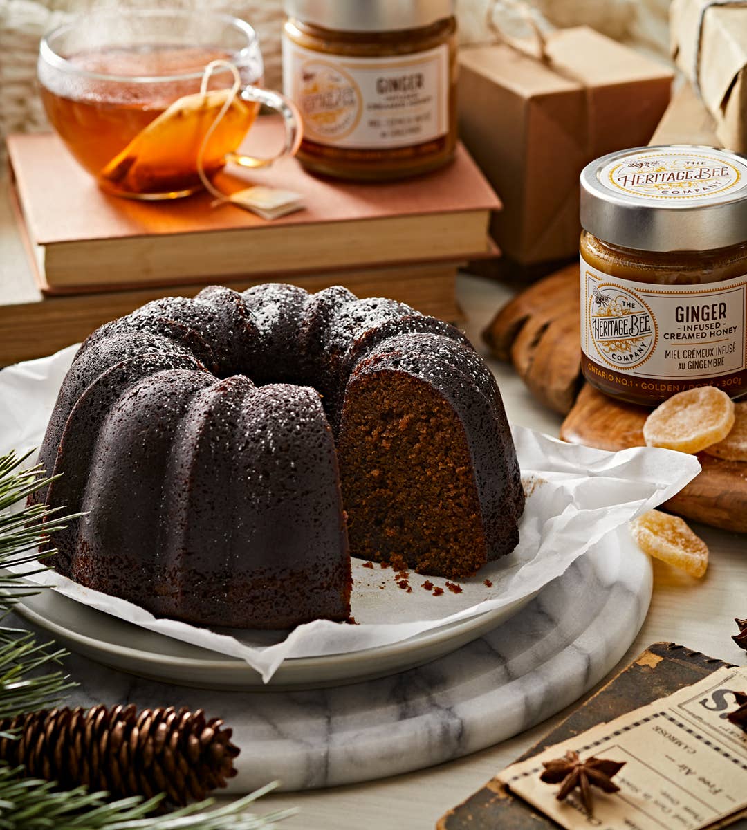 Heritage Bee Co. - Ginger Creamed Honey - 300 g (10.6 oz)