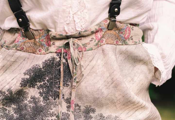 Market of Stars (Worldwide) - Still I Rise Linen Cropped Artist Pant w/ Sunrise, Woman