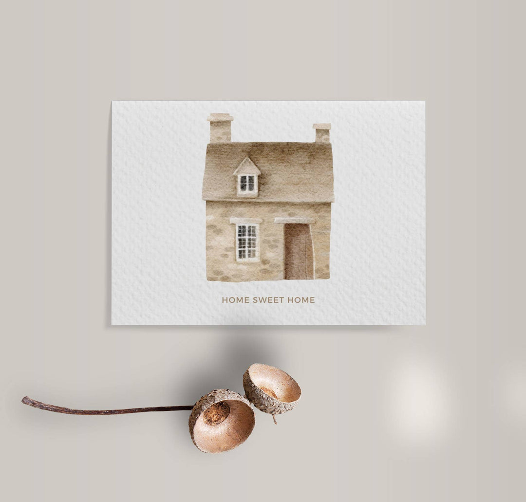Paper Kuts - "Home Sweet Home" New Home Card, Includes Kraft Envelope