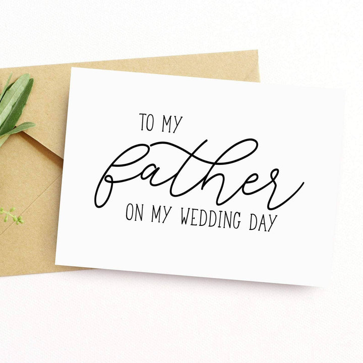 To My Father On My Wedding Day