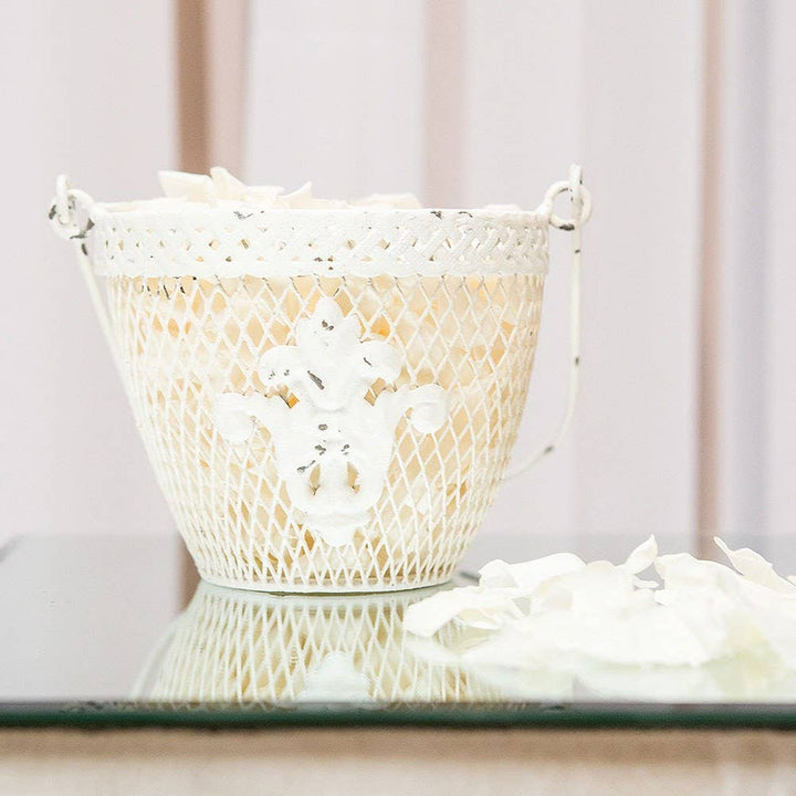 Weddingstar Inc. - Shabby Chic Metal Flower Basket