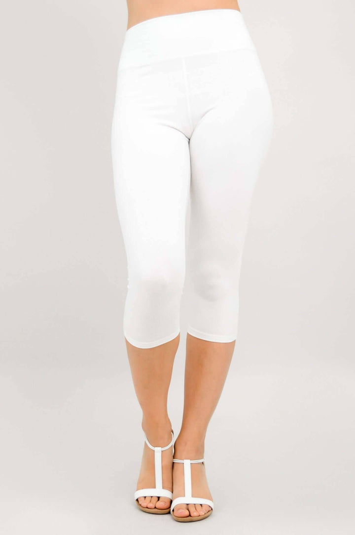 Blue Sky Clothing Co LLC - Riley Capri, Snow White, Bamboo
