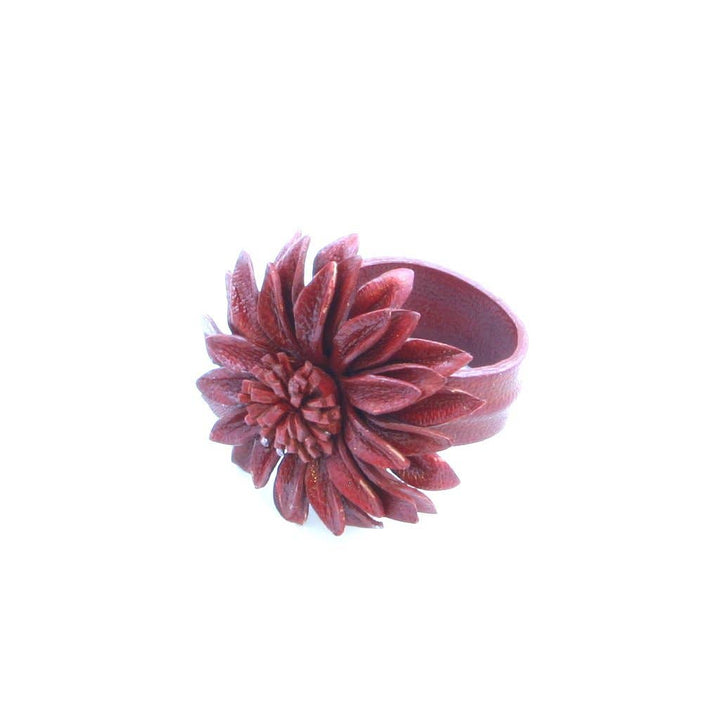 Suzie Blue Canada - Leather Flower Ring