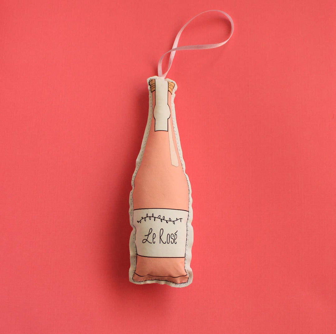 Creationzbycatherine Catherine - Le Rosé wine bottle ornament