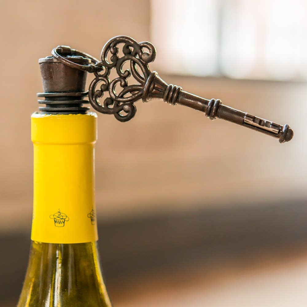 Vintage Key Ornamental Bottle Stopper
