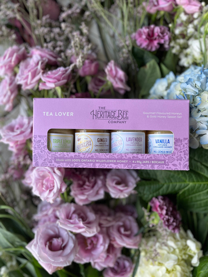 Heritage Bee Co. - TEA LOVER Gourmet Honey Gift Sets & Gold Spoon