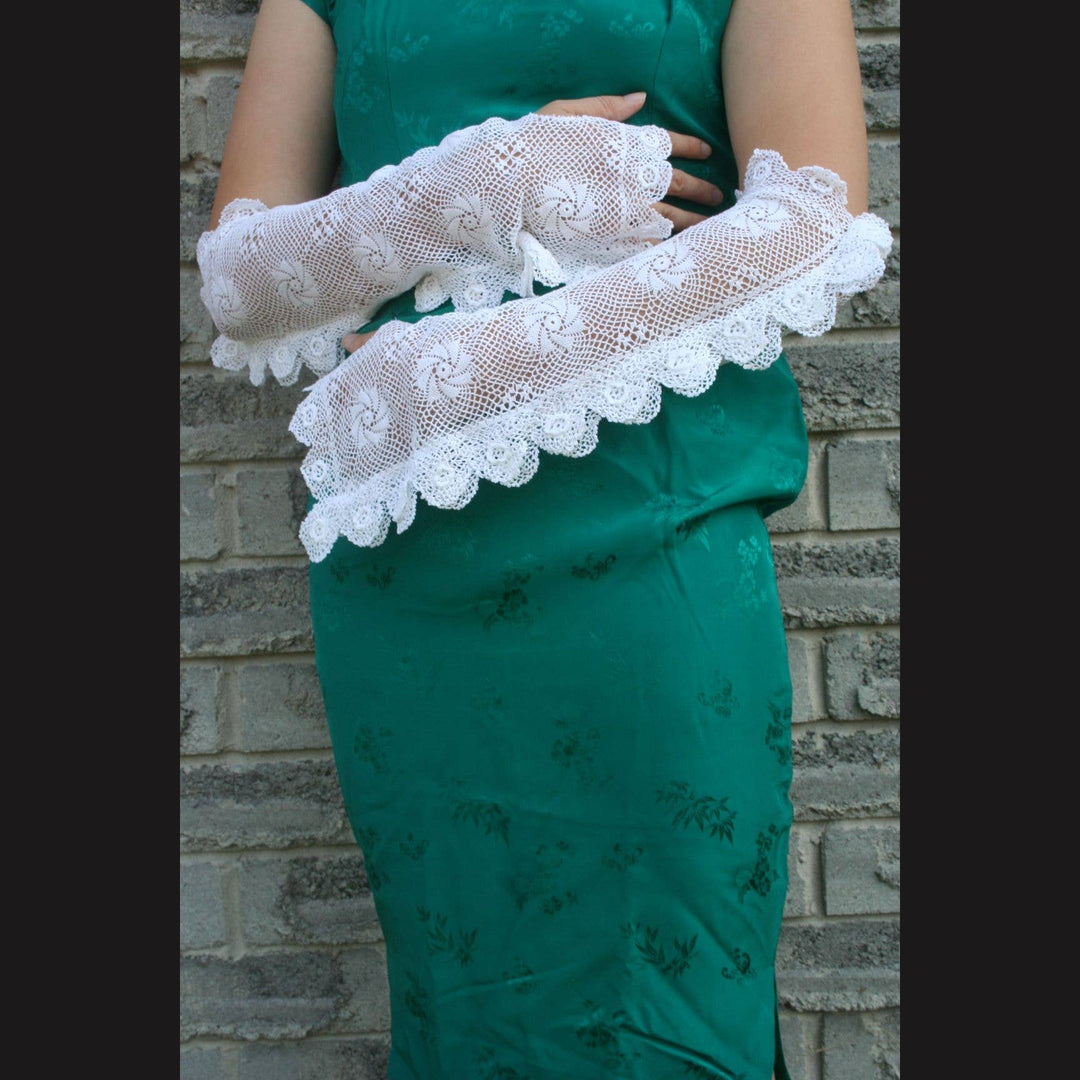 Eastern Sunrise Lace And Linens Inc. - USMCA Wedding Lace Mitts Crochet Cotton #80 Made-To-Order