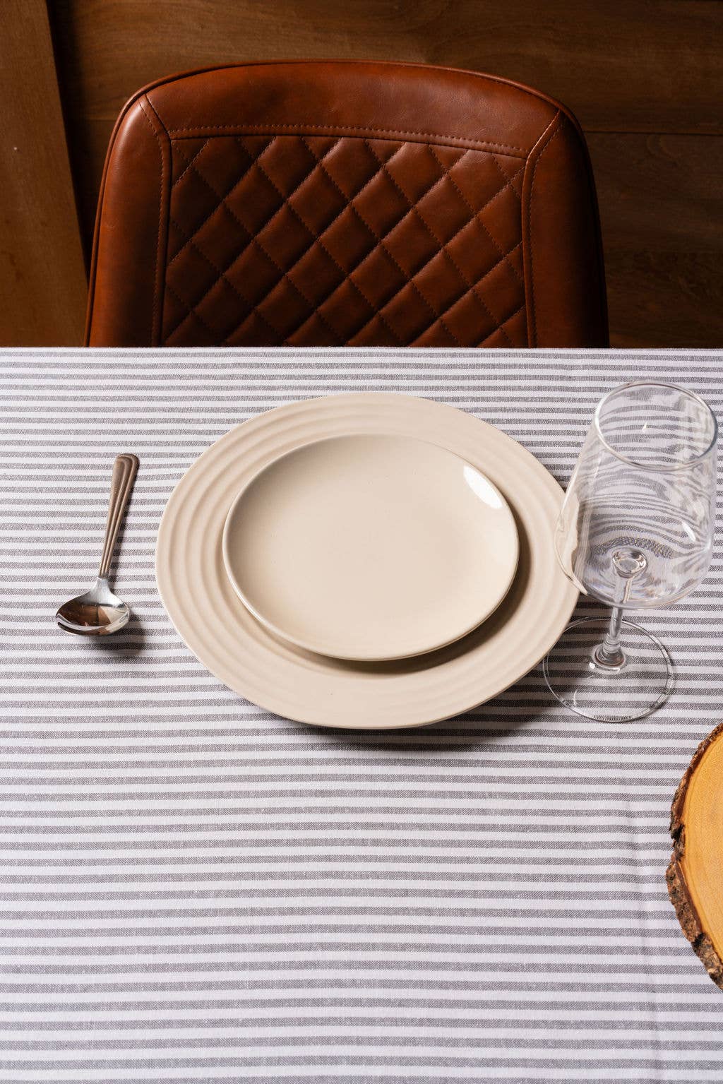 Fabstyles - Bistro Stripe Tablecloth