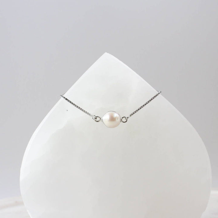 iBijoux - Thin Bracelet, Pearl Stackable Bracelet (1B01c)