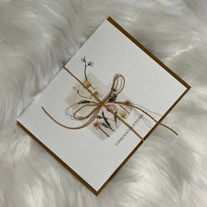 Paper Kuts - Floral Wedding Cake - Congrats Card, Includes Kraft Envelope