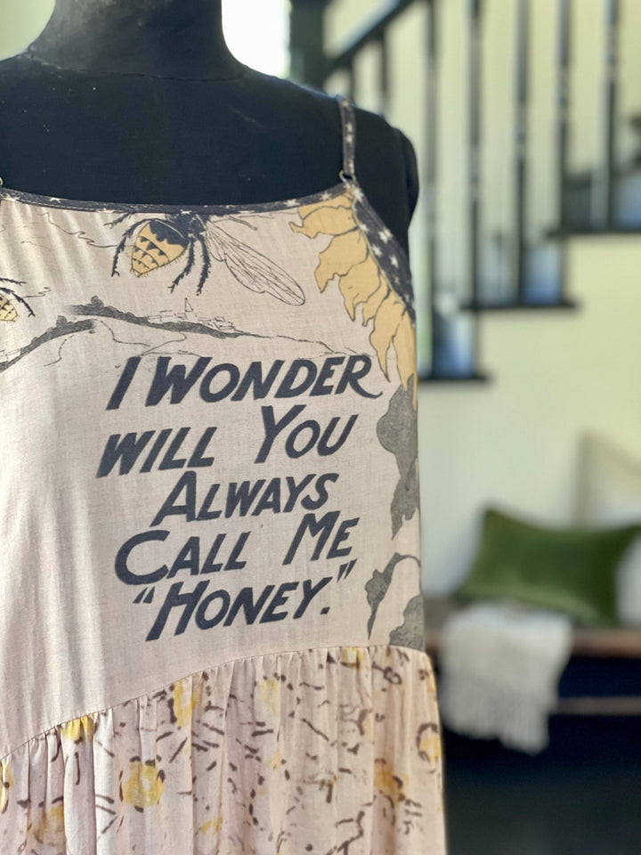 Market of Stars (Worldwide) - Milk & Honey Bohéme Long Maxi Slip Dress w/ Bee, Sunflower