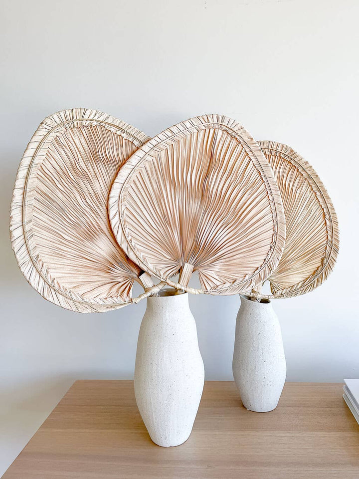 Boho Palm Fan, Boho Decor, Woven Palm Fan