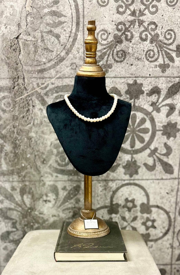 Antique Jewelry Mannequin Stand, Black