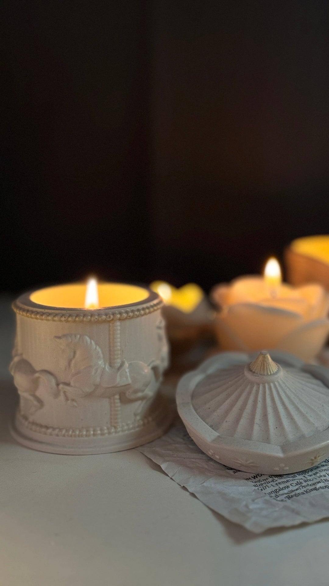 Home Pro Idea - Merry-Go-Round Candle Jar