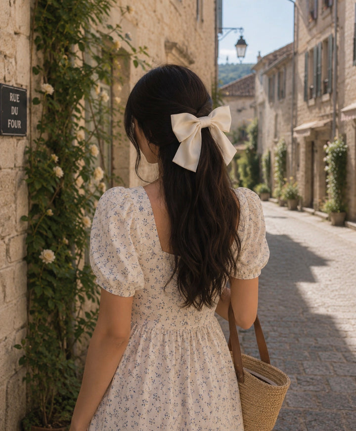 Handmade Organza Hair Bow Scrunchie