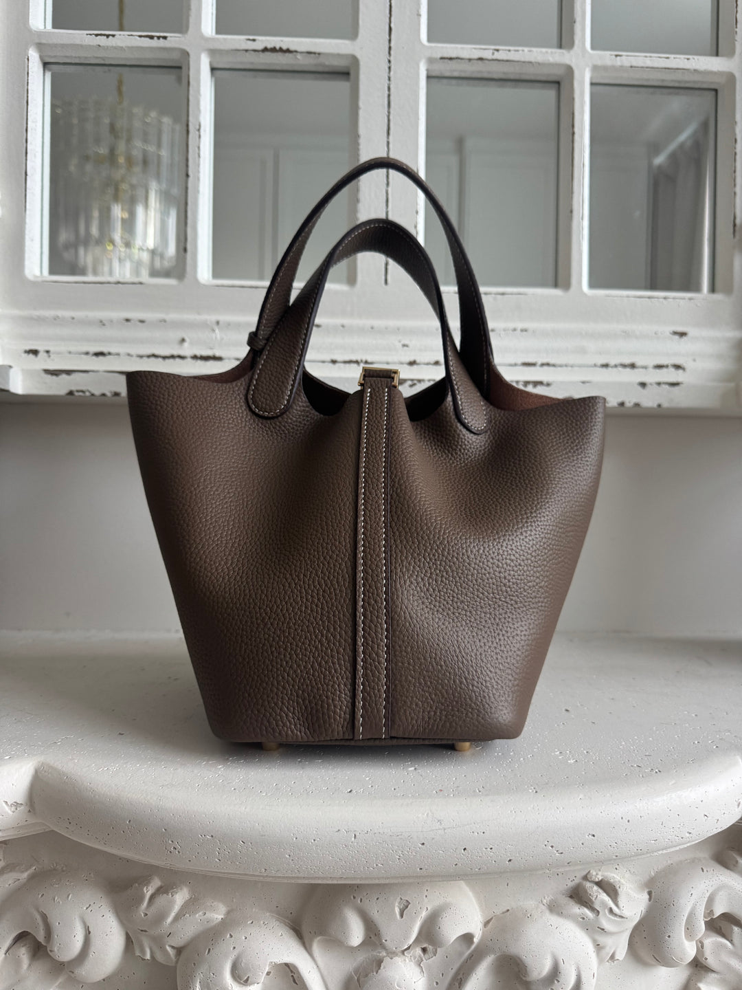 The Iconic Mini Bag Taupe