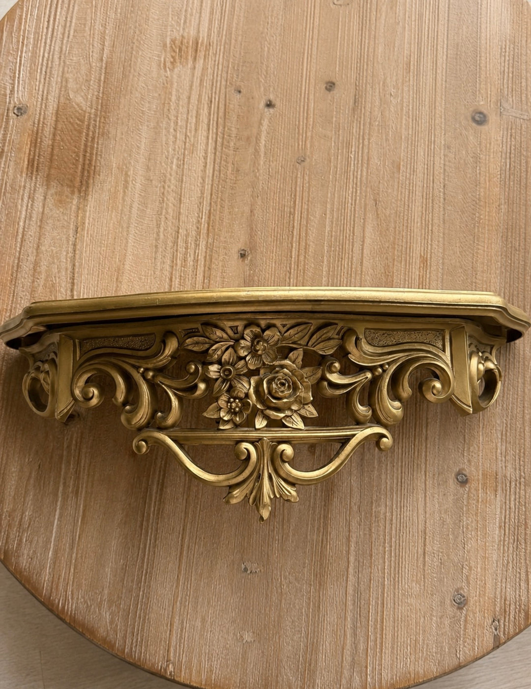 Vintage Florentine Style Wall Shelf