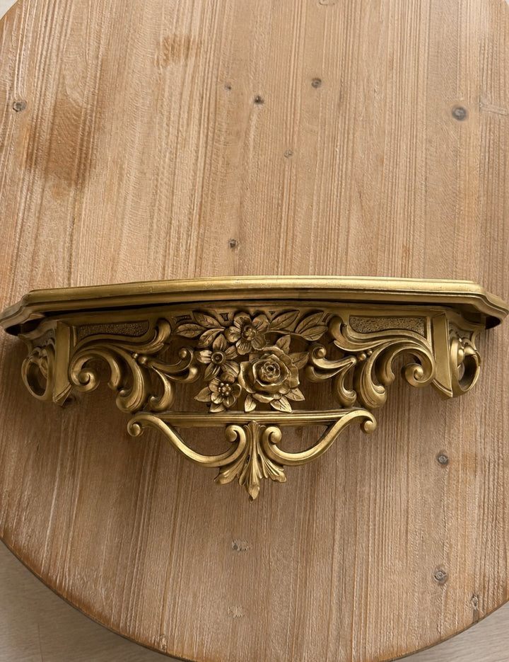 Vintage Florentine Style Wall Shelf