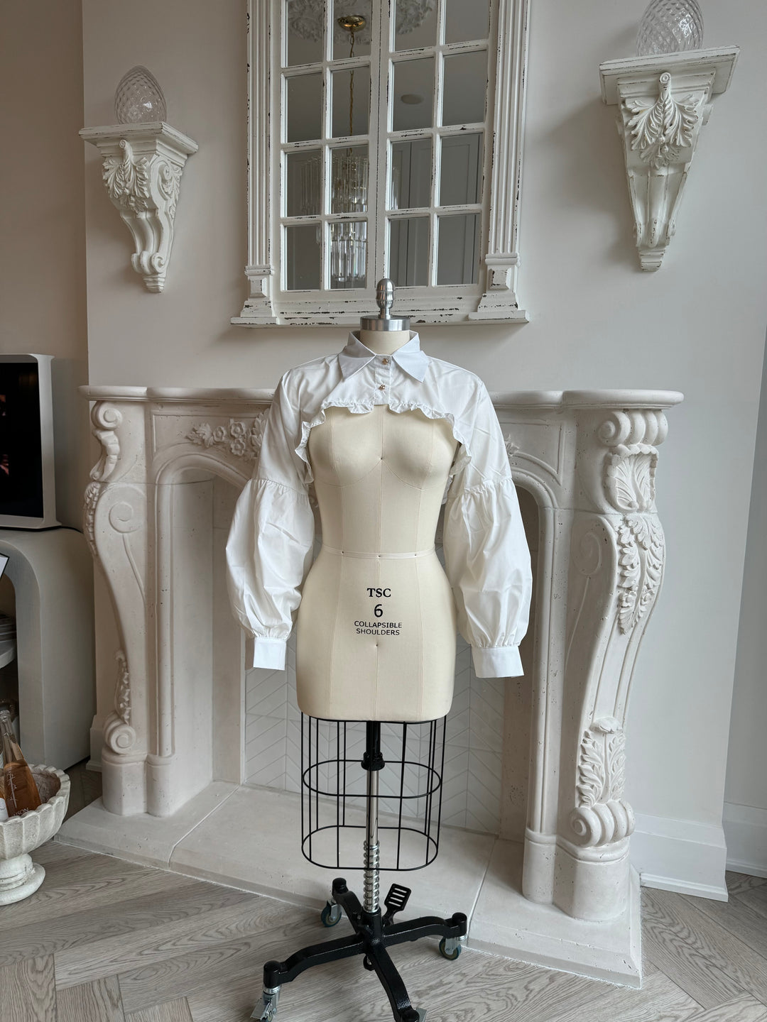 White Micro Blouse