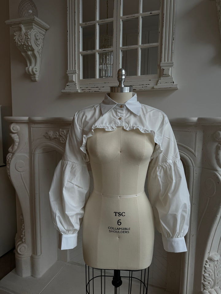 White Micro Blouse
