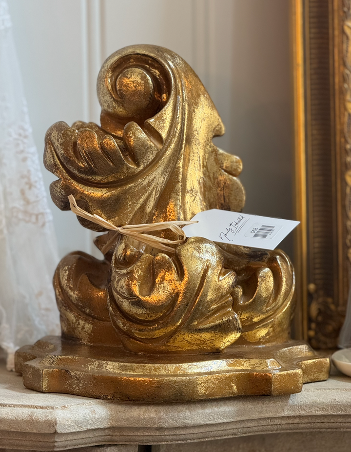 Golden Ornate Hanging Wall Sconce