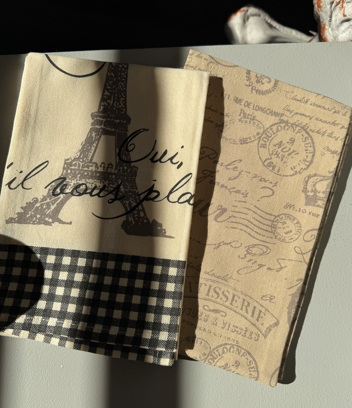 Assorted French Grain Sac Tea Towels
