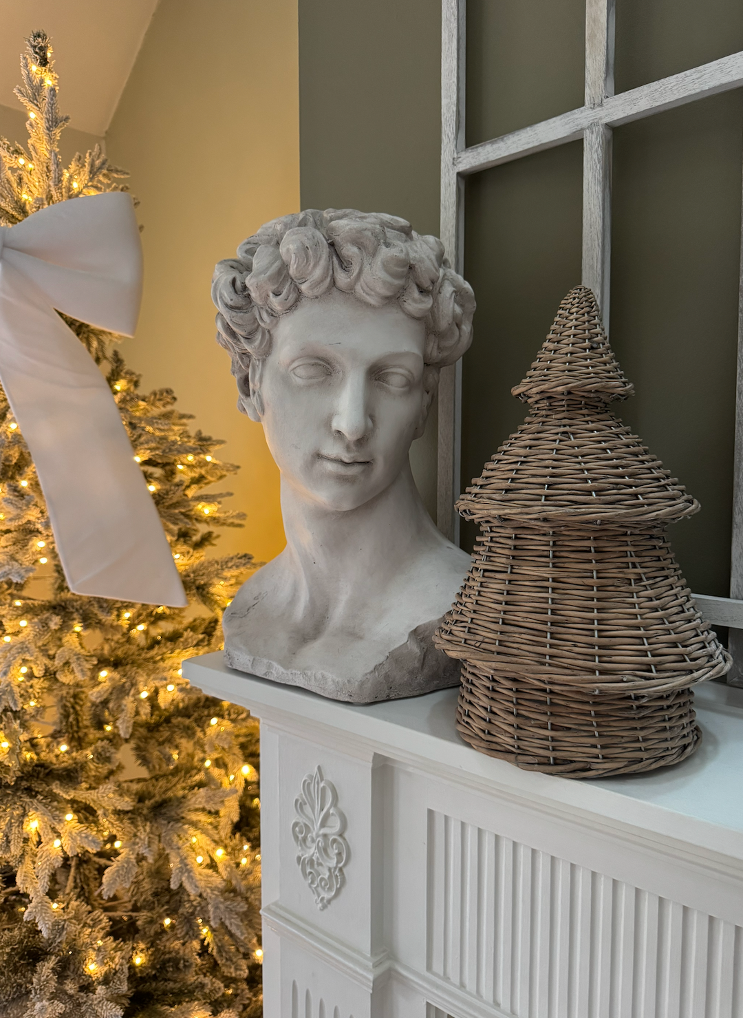 large grey willow tree holiday decor