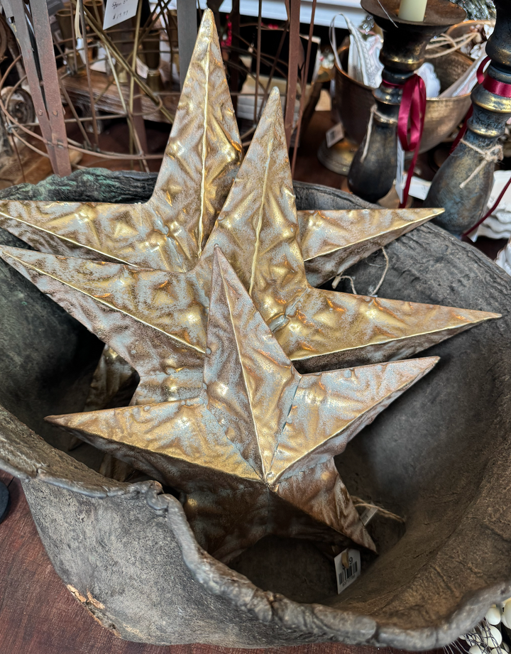 Gold embossed Star Large