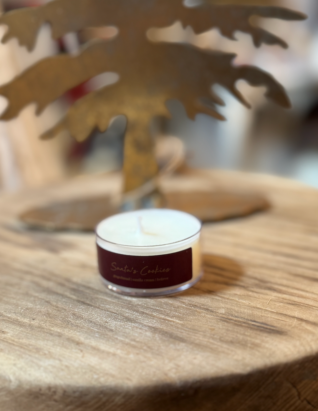 Pack of 4 Santa's Cookies Tealights