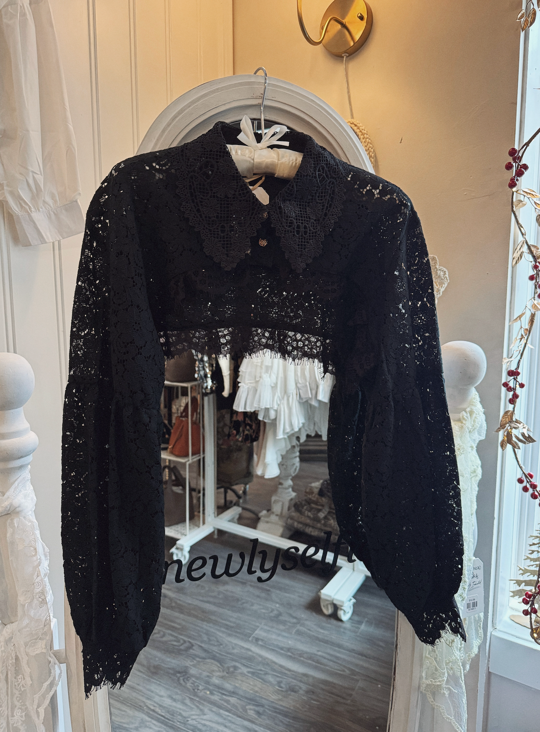 Micro Blouse Black Lace