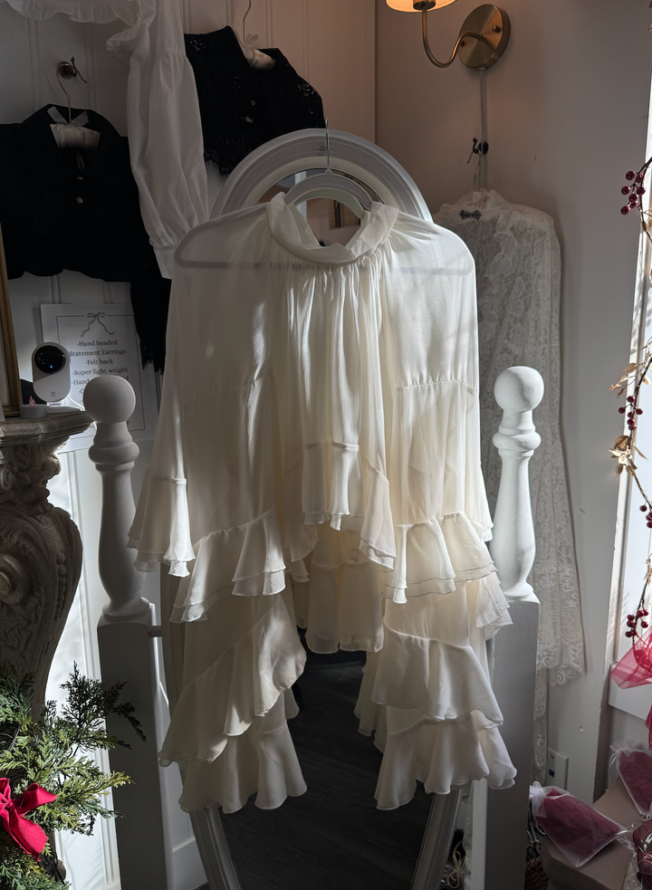 Chiffon Ruffle Blouse