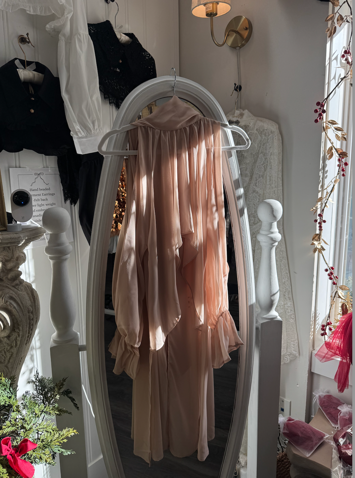 Tea rose chiffon top