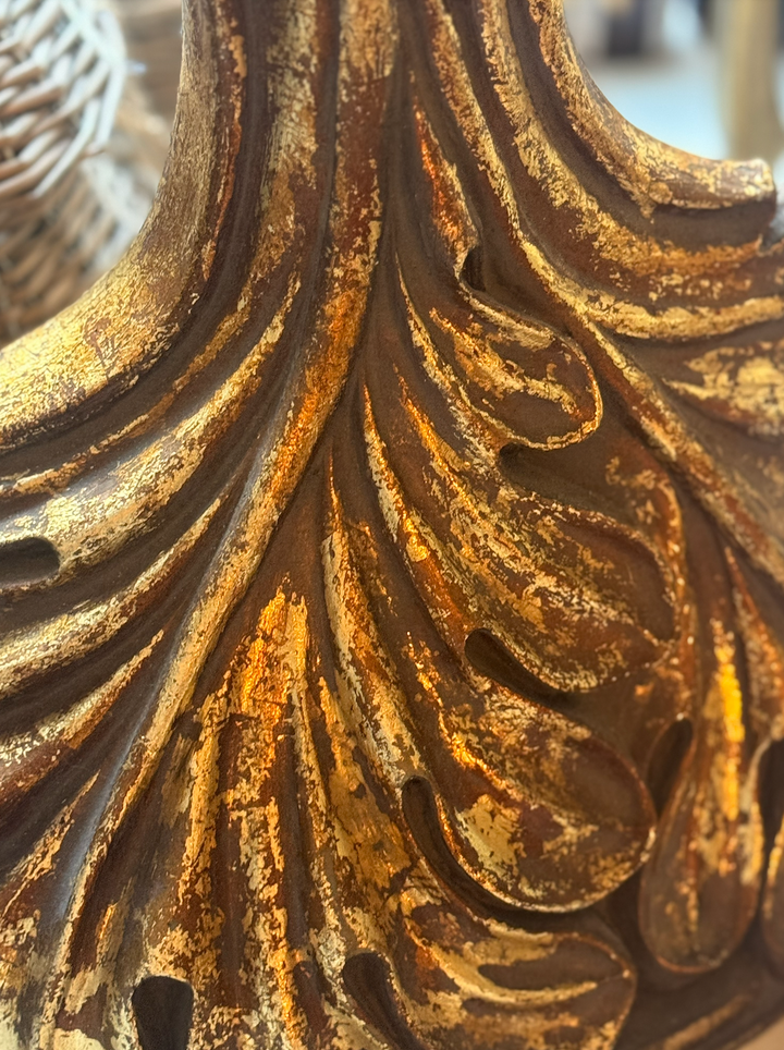 Extra large sconce ornate gold vintage